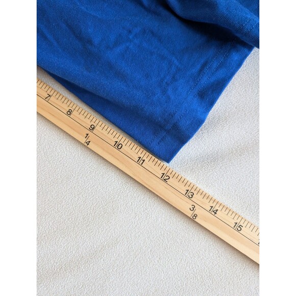 Vintage 90s Marithe Francois Girbaud Mens L Badge Baggy Knit Shorts Blue Jog - Picture 8 of 9